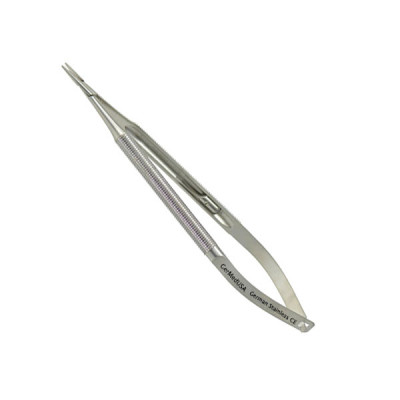 MicroSurgical Needle Holder 7 1/8`` Straight Jaws With Lock