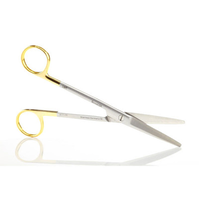 Mayo Dissecting Scissors 5 1/2 inch, Straight, Tungsten Carbide Insert Blades, Left Hand