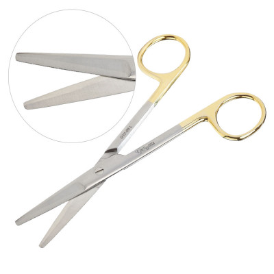 Mayo Dissecting Scissors 5 1/2 inch, Straight, Tungsten Carbide Insert Blades, Left Hand