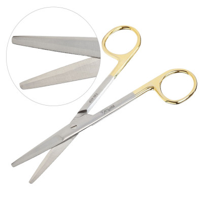 Mayo Dissecting Scissors 6 3/4 inch, Straight, Tungsten Carbide Insert Blades, Left Hand