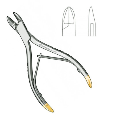 Wire Cutter 5" TC With Spring max .028" (0.7mm)