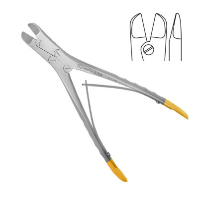 Wire Cutter Double Action 6 1/4" TC Angled max .062" (1.6mm)