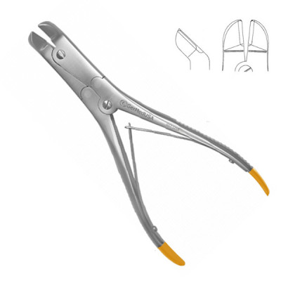 Angled Wire Cutter Double Action 9 1/2" TC max 3/32" (2.4mm)