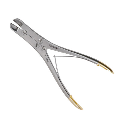 Pin & Wire Cutter Double Action 9``, Angled, Tungsten Carbide, Maximum Capacity 2.4mm (3/32``)
