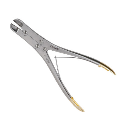 Pin & Wire Cutter Double Action 9", Angled, Tungsten Carbide, Maximum Capacity 2.4mm (3/32")