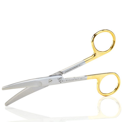 Mayo Dissecting Scissors 5 1/2 inch, Curved, Tungsten Carbide Insert Blades, Left Hand