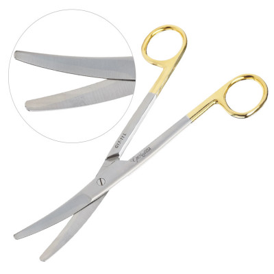 Mayo Dissecting Scissors 5 1/2 inch, Curved, Tungsten Carbide Insert Blades, Left Hand