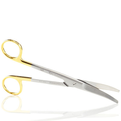 Mayo Dissecting Scissors 6 3/4 inch, Curved, Tungsten Carbide Insert Blades, Left Hand