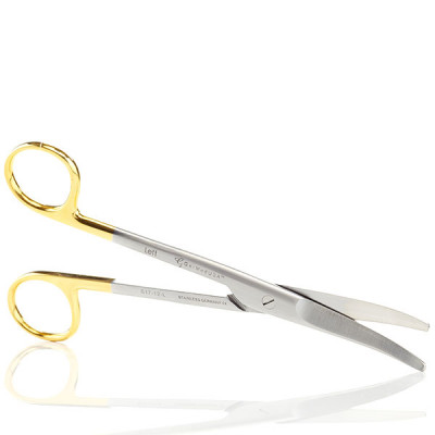 Mayo Dissecting Scissors 6 3/4", Curved, Tungsten Carbide Insert Blades, Left Hand