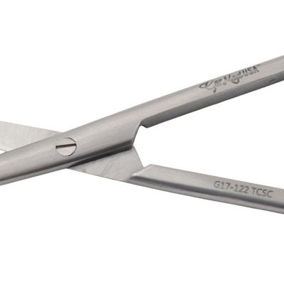 Super Sharp Strabismus Scissors 4 1/4" Curved - Tungsten Carbide