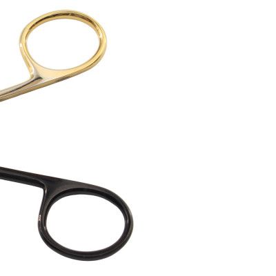 Super Sharp Strabismus Scissors 4 1/4" Curved - Tungsten Carbide