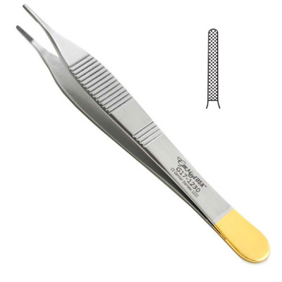 Adson Tissue Forceps Serrated 4 3/4" Tungsten Carbide