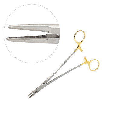 French Eye Ryder Needle Holder Tungsten Carbide 5 inch