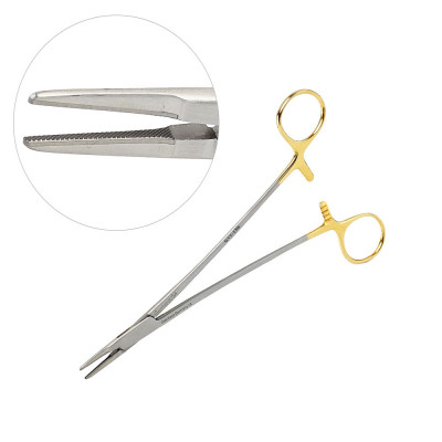 French Eye Ryder Needle Holder Tungsten Carbide 6 inch