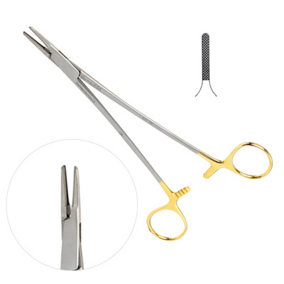 French Eye Ryder Needle Holder Tungsten Carbide 7 inch