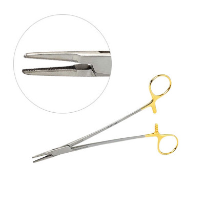 French Eye Ryder Needle Holder Tungsten Carbide 7 inch