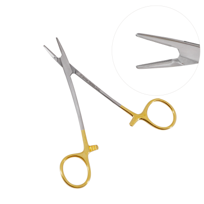 Webster Needle Holder 4 3/4 inch Serrated Jaws - Tungsten Carbide