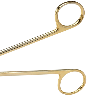 Super Sharp Ragnell Dissecting Scissors 5 1/2" Curved - Flat Tip - Tungsten Carbide Insert Blades