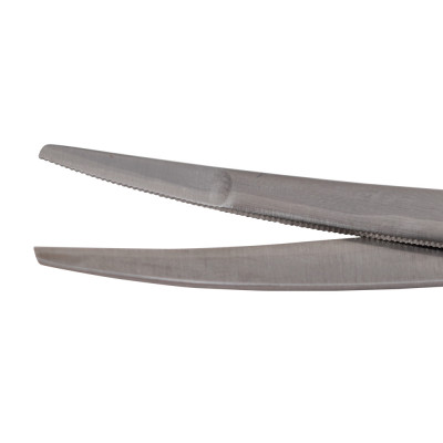 Super Sharp Kilner Ragnell Dissecting Scissors Curved 5 1/2" - Tungsten Carbide, Gold Rings