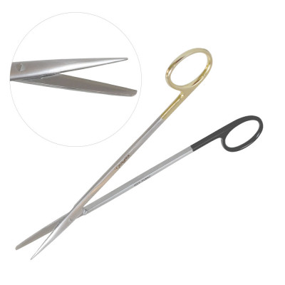 Metzenbaum Scissors Straight 7" Sharp Blunt - Super Sharp Tungsten Carbide