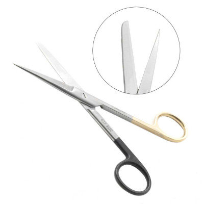 Operating Scissors Sharp Blunt Straight 7 inch  Super Sharp - Tungsten Carbide