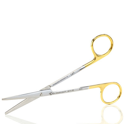 Metzenbaum Scissors 5 3/4" Straight Tungsten Carbide Insert Blades - Left Hand