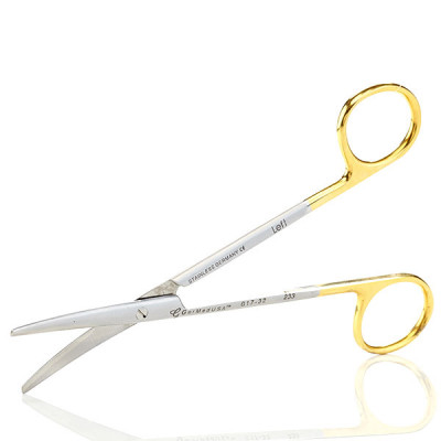 Metzenbaum Scissors 5 3/4 inch Curved Tungsten Carbide Insert Blades - Left Hand