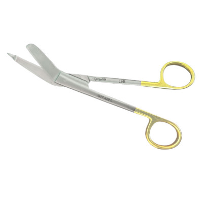 Lister Bandage Scissors 7 1/4 inch Angled - Tungsten Carbide Left Handed