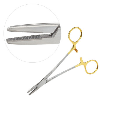 Mayo Hegar Needle Holders, Tungsten Carbide Insert Jaws, 6 inch, Left Hand