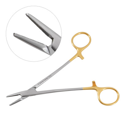 Mayo Hegar Needle Holders Serrated 6`` Tungsten Carbide