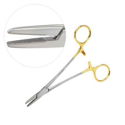 Mayo Hegar Needle Holders, Tungsten Carbide Insert Jaws, 7 inch, Left Hand