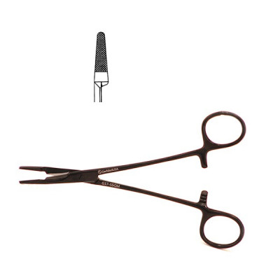 Olsen Hegar Needle Holder Scissors Combination 6 1/2 inch Serrated, Tungsten Carbide - Gun Metal