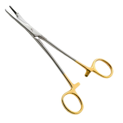 Olsen Hegar Needle Holder Scissors Combination 6 1/2 inch - Tungsten Carbide Inserts Jaws, Left Handed