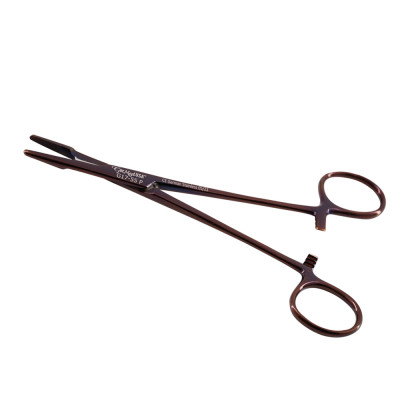 Olsen Hegar Needle Holder Scissors Combination 6 1/2 inch Serrated, Tungsten Carbide - Purple