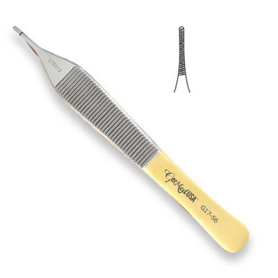 Tying Platform Adson Tissue Forceps Tungsten Carbide