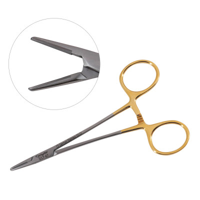 Halsey Needle Holder - Tungsten Carbide - Serrated Jaw 5 inch