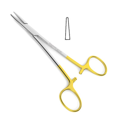 Halsey Needle Holder - Tungsten Carbide - Smooth Jaw 5 inch