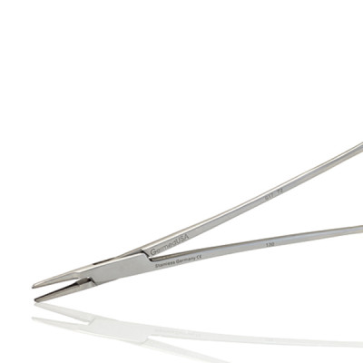 French Eye Ryder Needle Holder Tungsten Carbide 8"