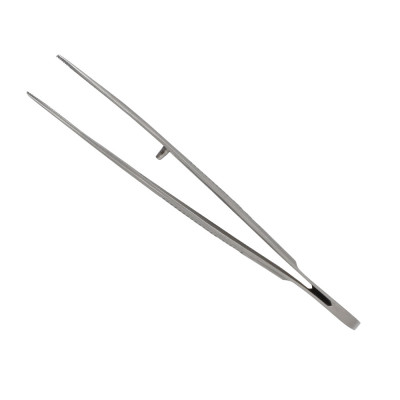 Eye Dressing Forceps 4" Serrated Straight Tips Heavy Pattern