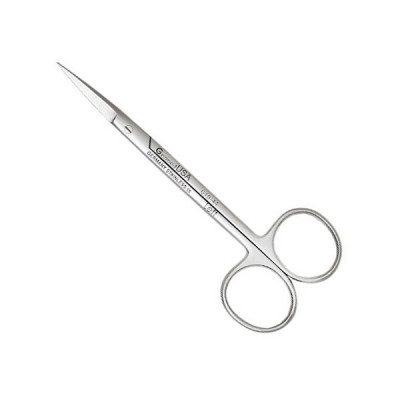 Iris Scissors 3 1/2 inch Curved, Blunt Tips, Left Hand