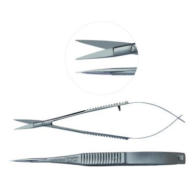 Castroviejo Scissors 6 inch Straight Micro Tip