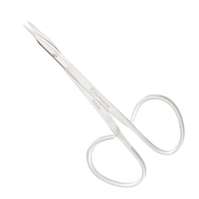 Eye Suture Scissors Curved, Pointed Blades