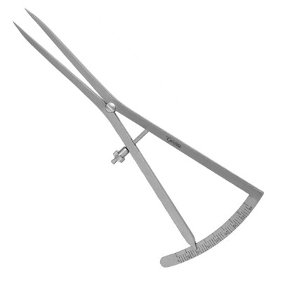 Castroviejo Caliper 6 1/2 inch Straight 0-40mm