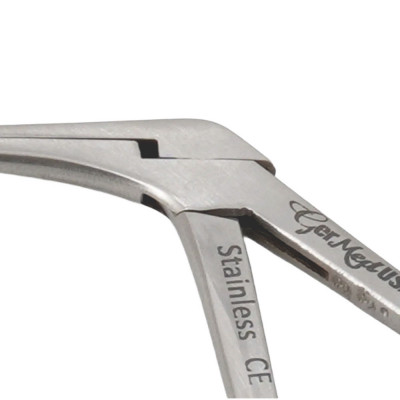 Micro Alligator Ear Forceps 3 1/4" Shaft Serrated 0.8mm