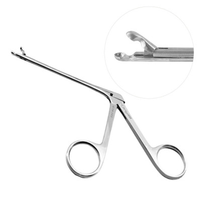 Hartman-Herzfeld Forceps, Cup Shape, 3 inch Shaft, 4mm Cup