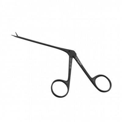 Micro Alligator Ear Forceps 3 1/4" Shaft Serrated 0.6mm Ebony Finish