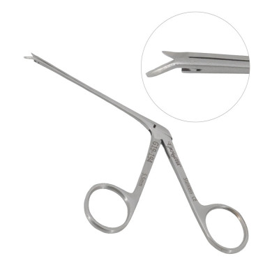 Bellucci Micro Ear Scissors 3 1/4 inch Shaft 5.5mm Blades - Curved Right