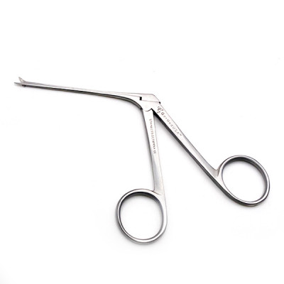 Bellucci Micro Ear Scissors 3 1/4 inch Shaft 5.5mm Blades - Curved Left