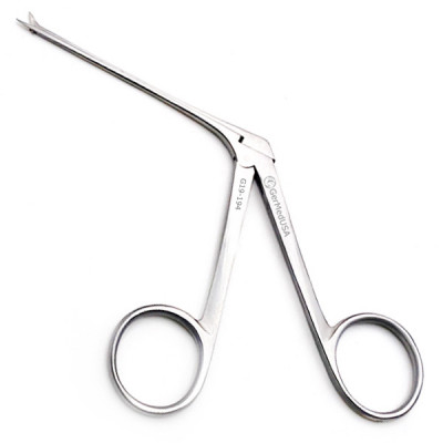 Bellucci Micro Ear Scissors 3 1/4 inch Shaft 4mm Blades Curved Right
