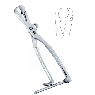 Lambotte Bone Forceps 8 1/2" Swivel Head Adjustable